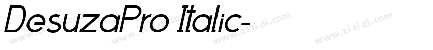 DesuzaPro Italic字体转换